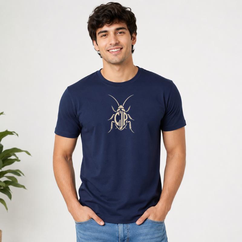 Not Employed Still Alive Regular T Shirt | CJP Tee for Unemployed Youth | Navy Blue
