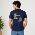Not Employed Still Alive Regular T Shirt | CJP Tee for Unemployed Youth | Navy Blue