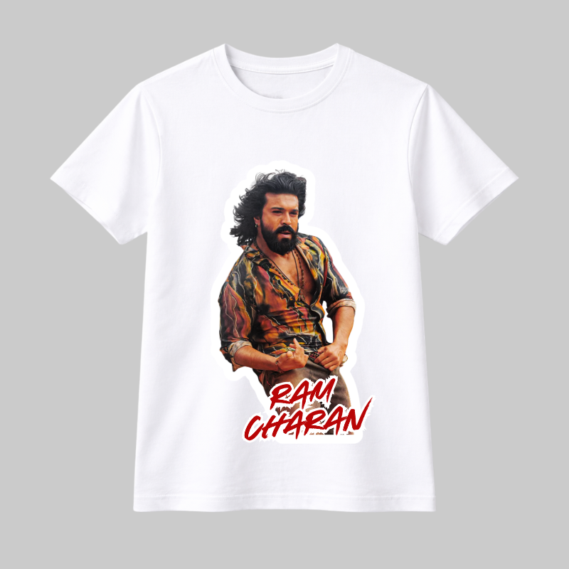 Ram Charan Peddi T-Shirt | Mega Powerstar Fan Merchandise