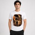Jr. NTR "Mass Dynamics" Custom Printed White T-Shirt