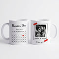 Personalized Indian Couple Photo Mug with Date – Custom Love Gift