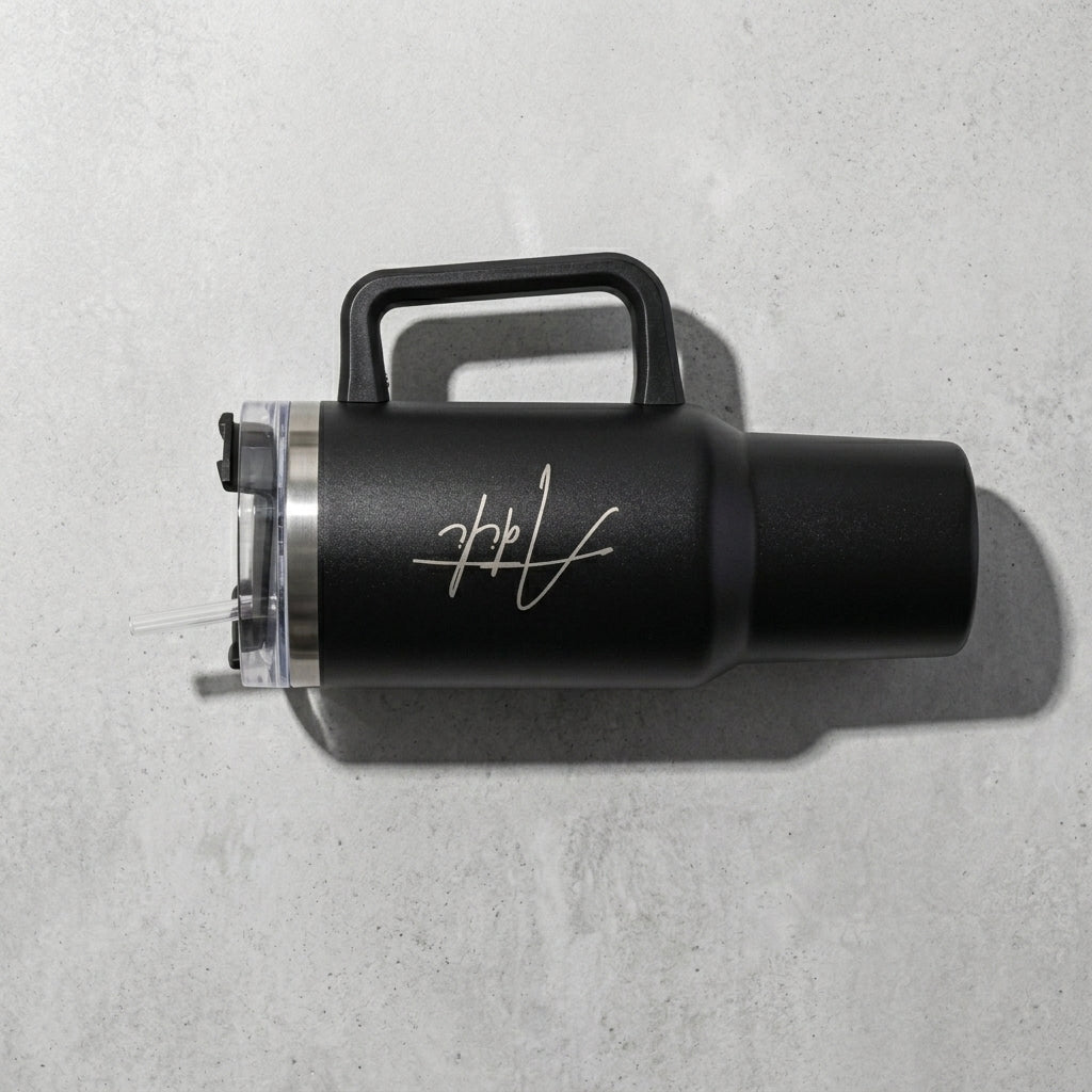 Personalized Name Insulated Travel Mug with Handle | Custom Coffee Tumbler